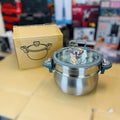 2-in-1 Japanese-Design 7L Pressure Cooker with Steamer