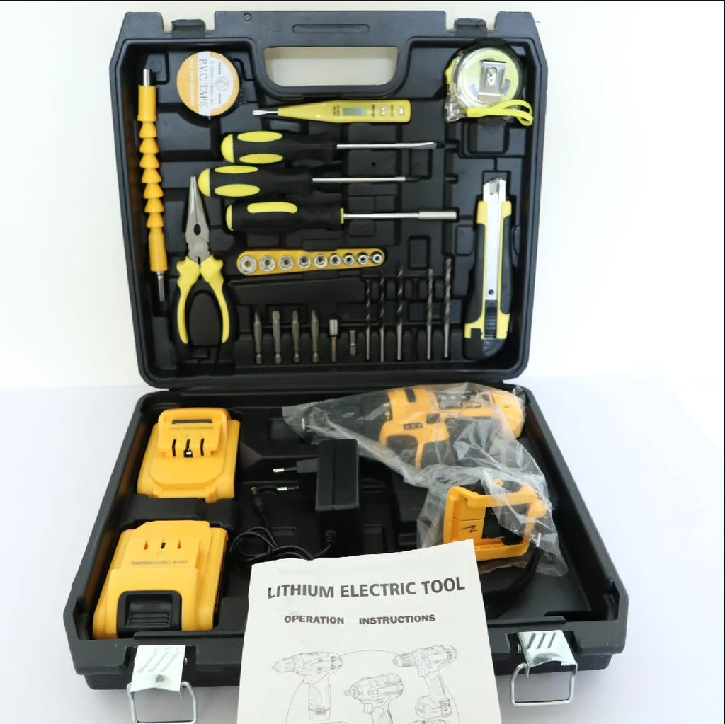 Dawreek 24V Dual Battery Gearbox 35 pieces Chargeable Drill