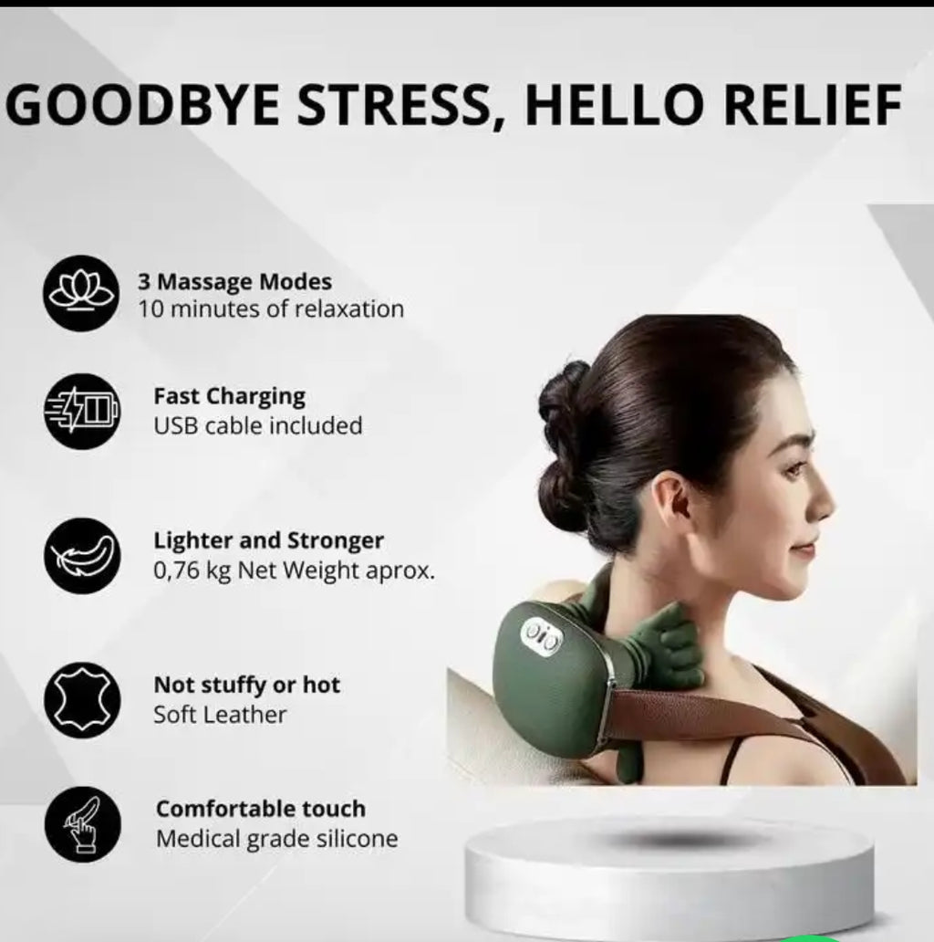 Neck & Shoulder Massager with Heat (FREE 3D Massager)