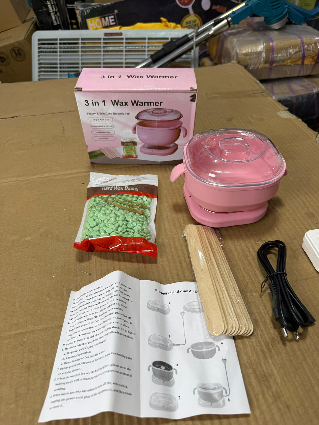 3in1 Wax warmer machine folding