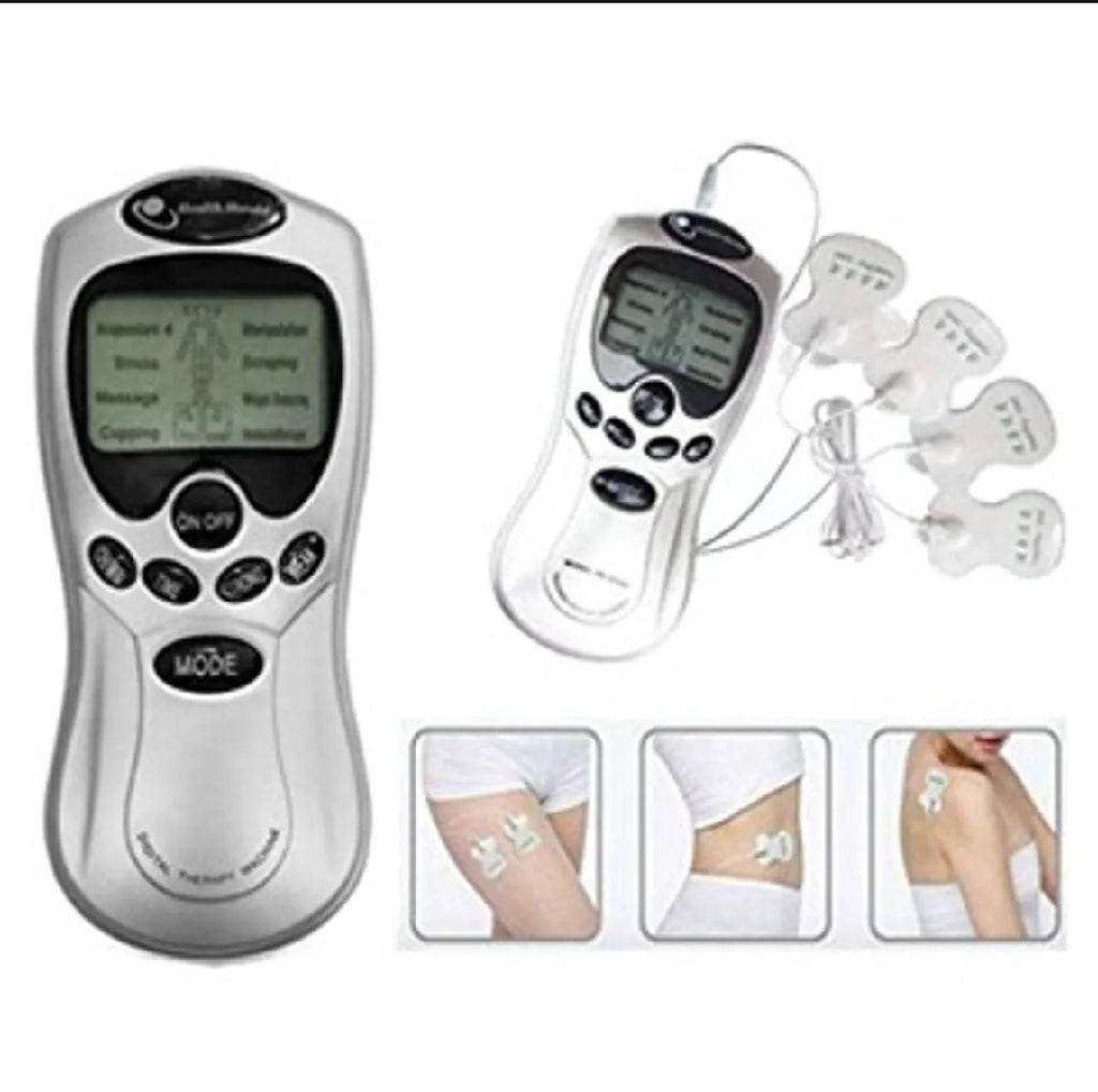 BlueIdea Digital Machine Body Pulses Muscle Relaxation 4 Pads with Battery and Charger
