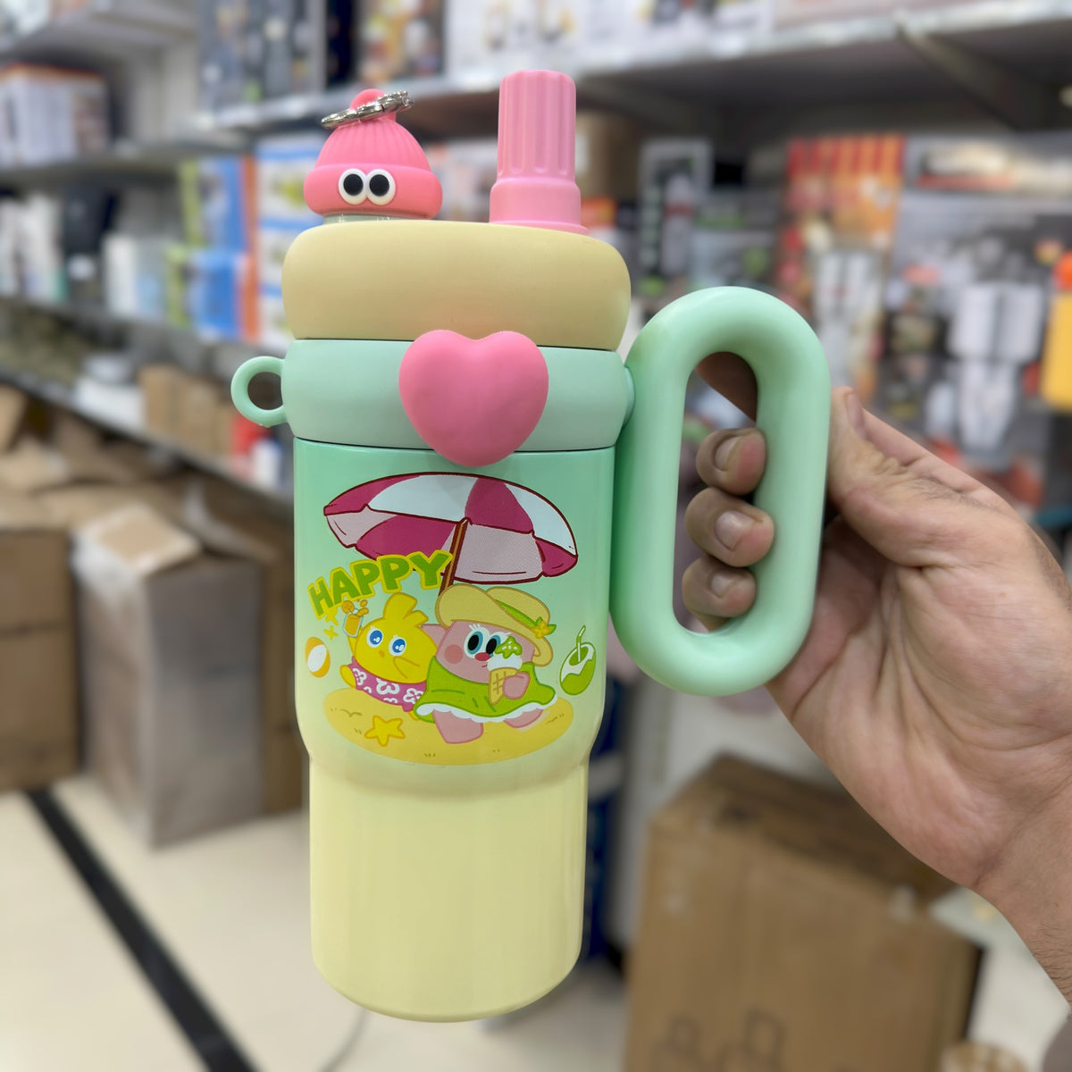 Rainbow 800ml Two Way Handle SS Tumbler