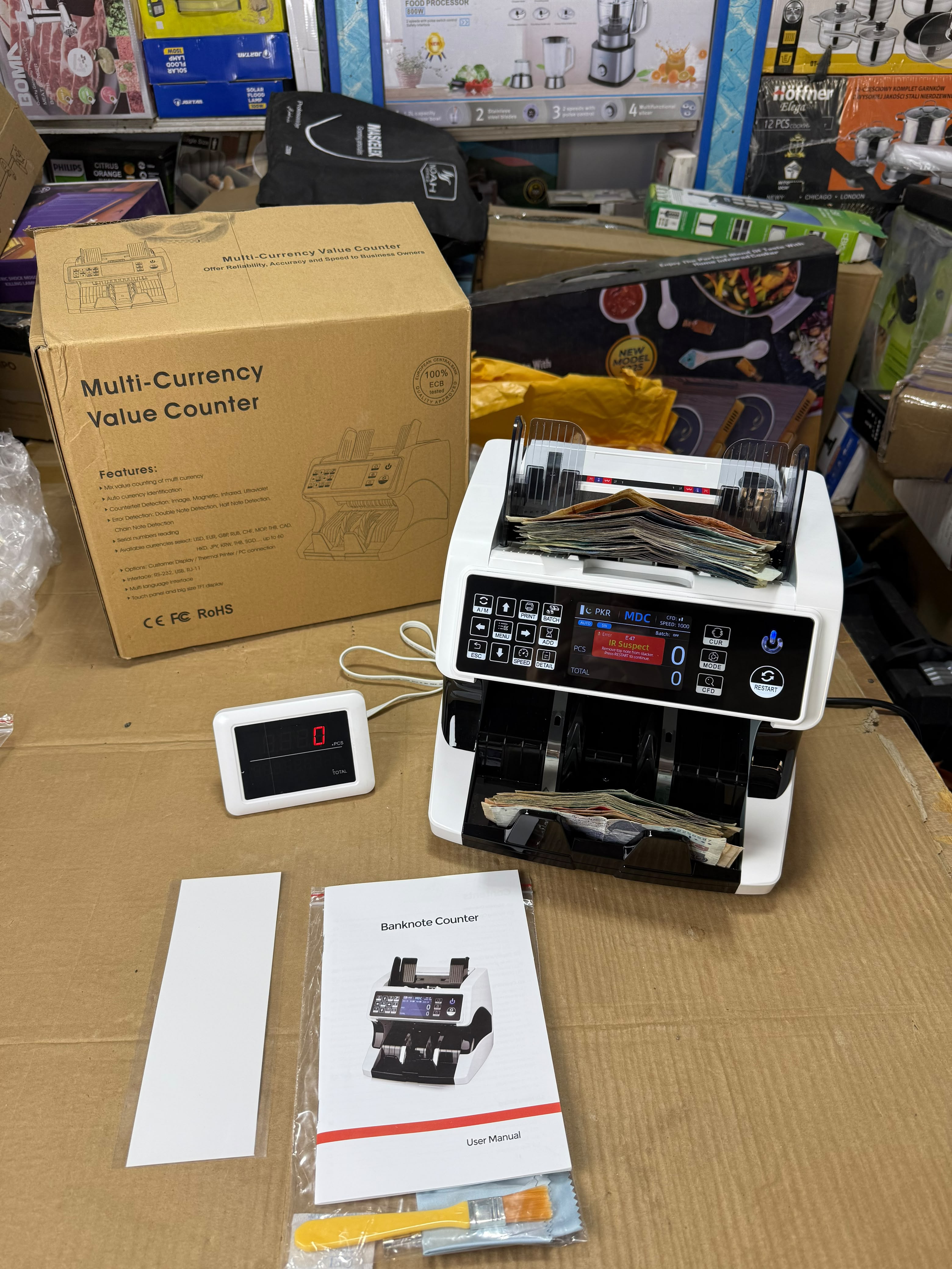 Multi-Currency Value Counting Machine EQ-920