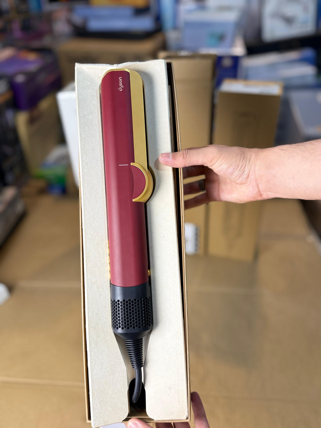 Dyson HT01 Airstrait™ – Professional Wet-to-Dry Hair Straightener (Prussian Blue/Rich Copper)
