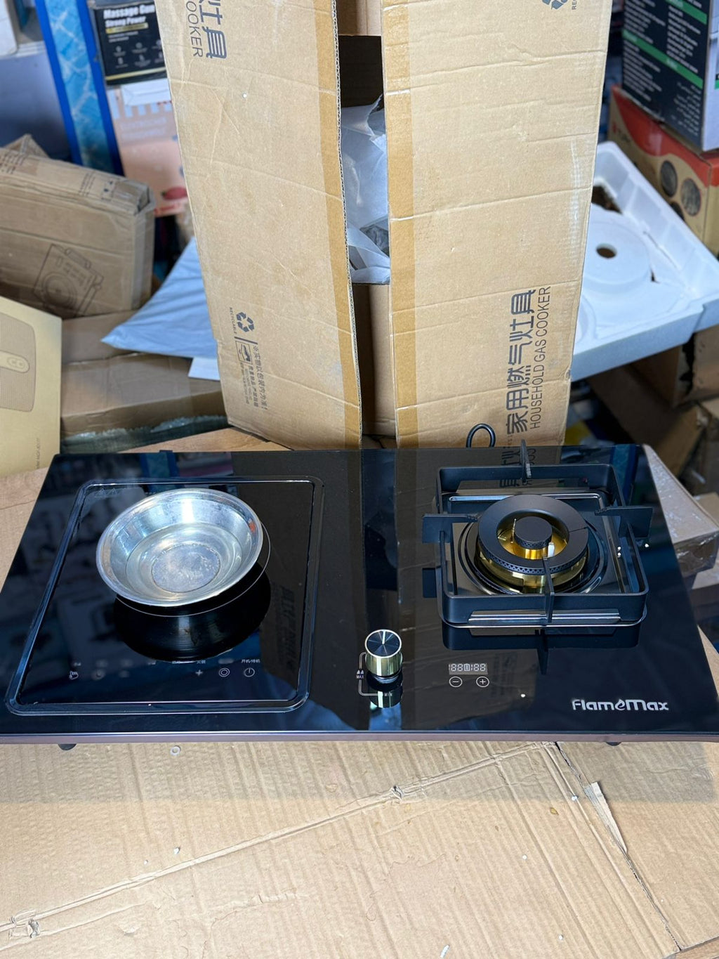 HOUSEHOLD GAS COOKER & ELECTRIC STOVE