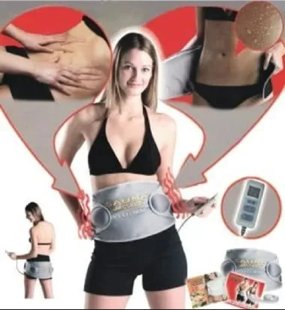 Vibro Shape Slimming Belt – Vibration & Heat Therapy for Belly Fat Reduction, Waist Trimmer, Weight Loss Belt –