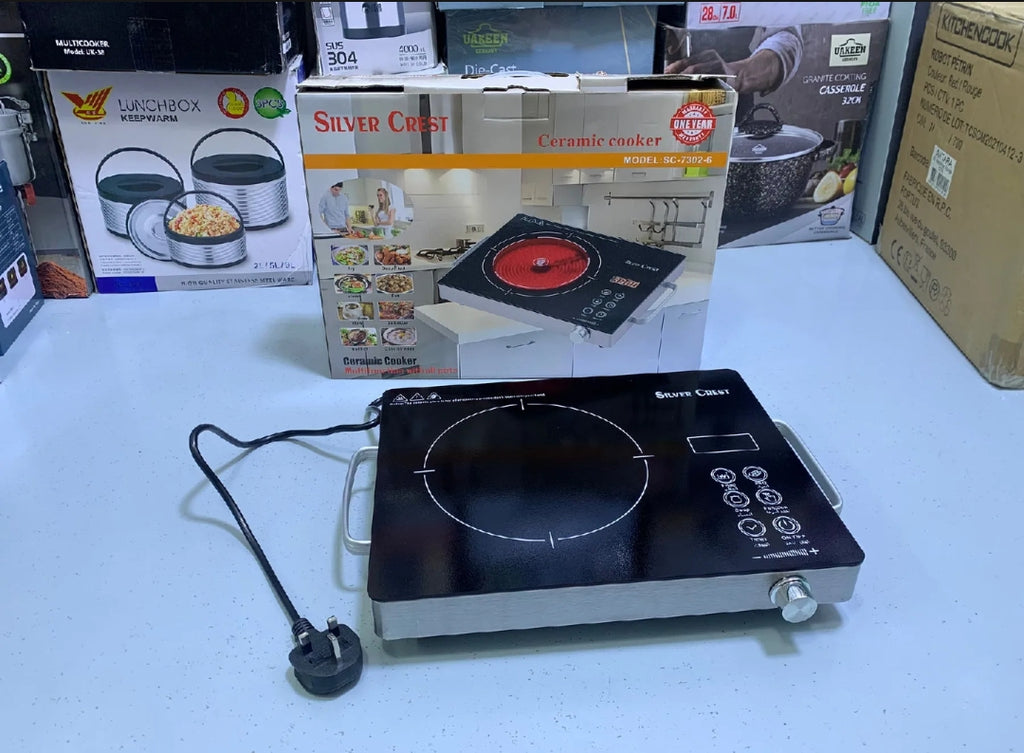 RAF 3500W Electric Infrared Ceramic Cooker - Touch Operated Induction Hot Plate with Timer, Temperature Control, and Waterproof Design-RAF Electric Chula And Stove