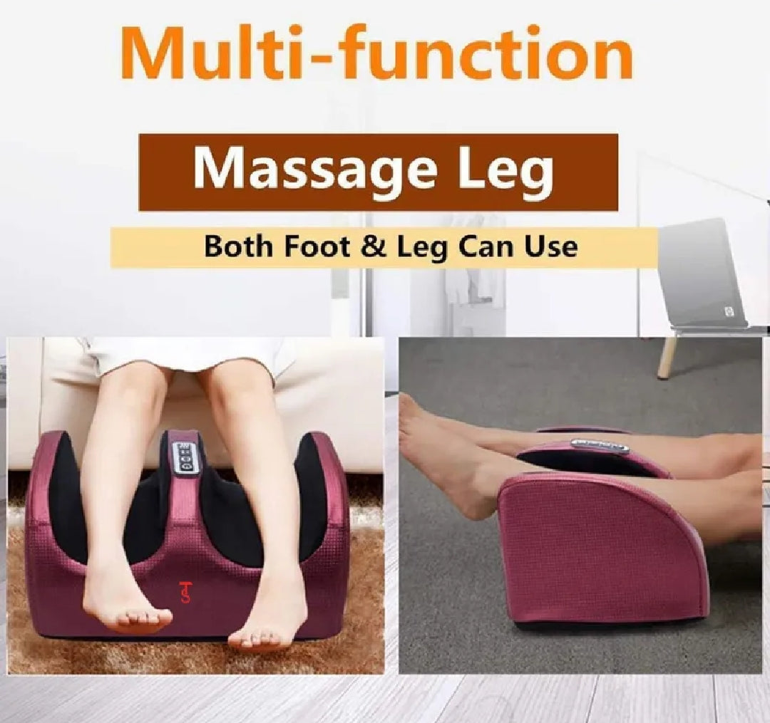 Foot Massager with Heater - Foot Leg Massager Machine Shiatsu Kneading Pain Relief Blood Circulation Booster