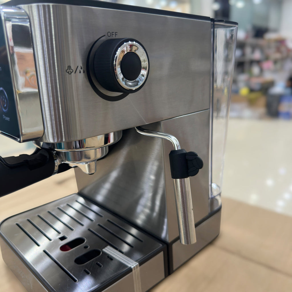 UAKEEN 1350W Espresso Coffee Machine with Built-In Grinder & LED Touch Screen (Model ZL-1509)