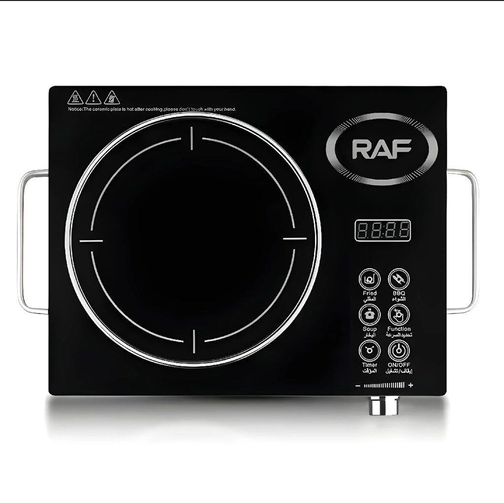 RAF 3500W Electric Infrared Ceramic Cooker - Touch Operated Induction Hot Plate with Timer, Temperature Control, and Waterproof Design-RAF Electric Chula And Stove