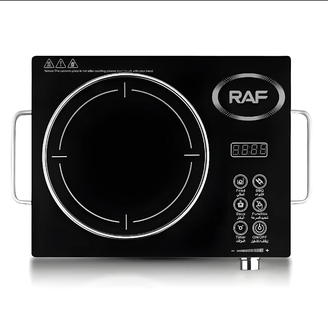 RAF 3500W Electric Infrared Ceramic Cooker - Touch Operated Induction Hot Plate with Timer, Temperature Control, and Waterproof Design-RAF Electric Chula And Stove