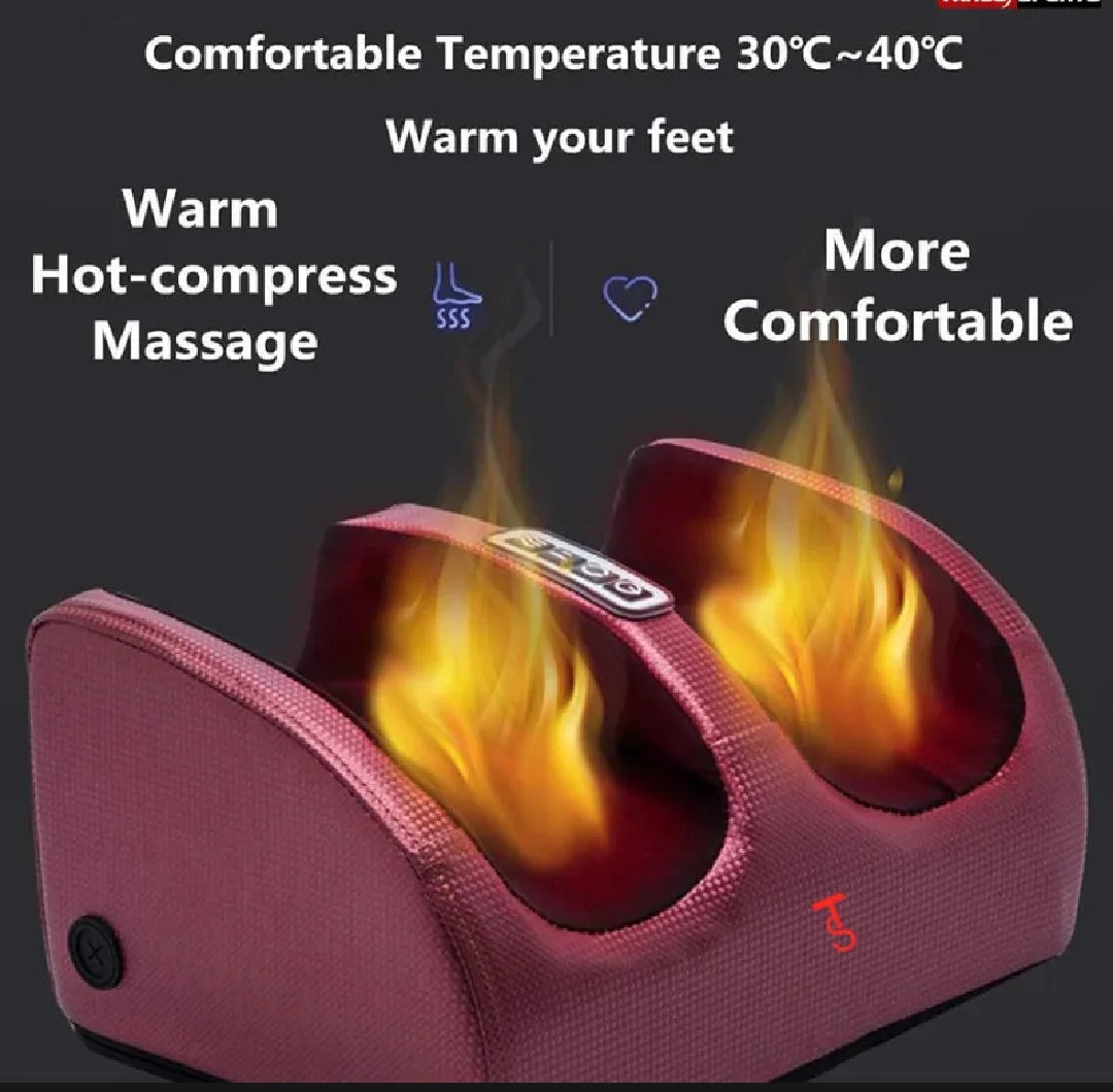Foot Massager with Heater - Foot Leg Massager Machine Shiatsu Kneading Pain Relief Blood Circulation Booster