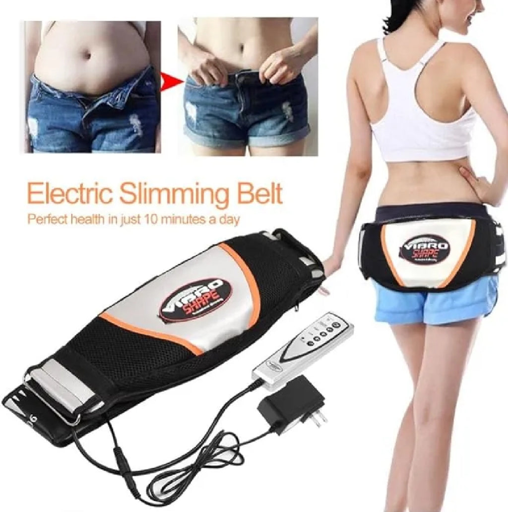Vibro Shape Slimming Belt – Vibration & Heat Therapy for Belly Fat Reduction, Waist Trimmer, Weight Loss Belt –