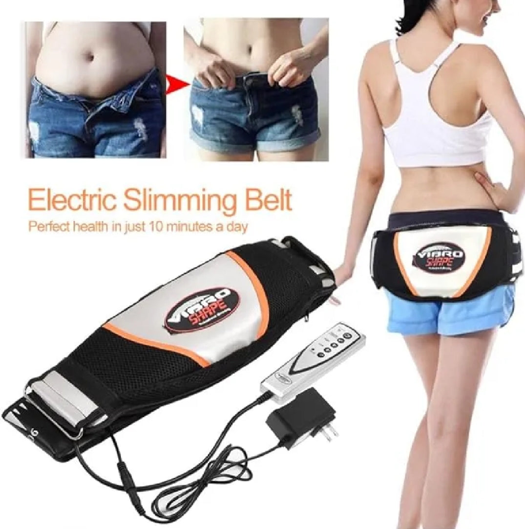 Vibro Shape Slimming Belt – Vibration & Heat Therapy for Belly Fat Reduction, Waist Trimmer, Weight Loss Belt –