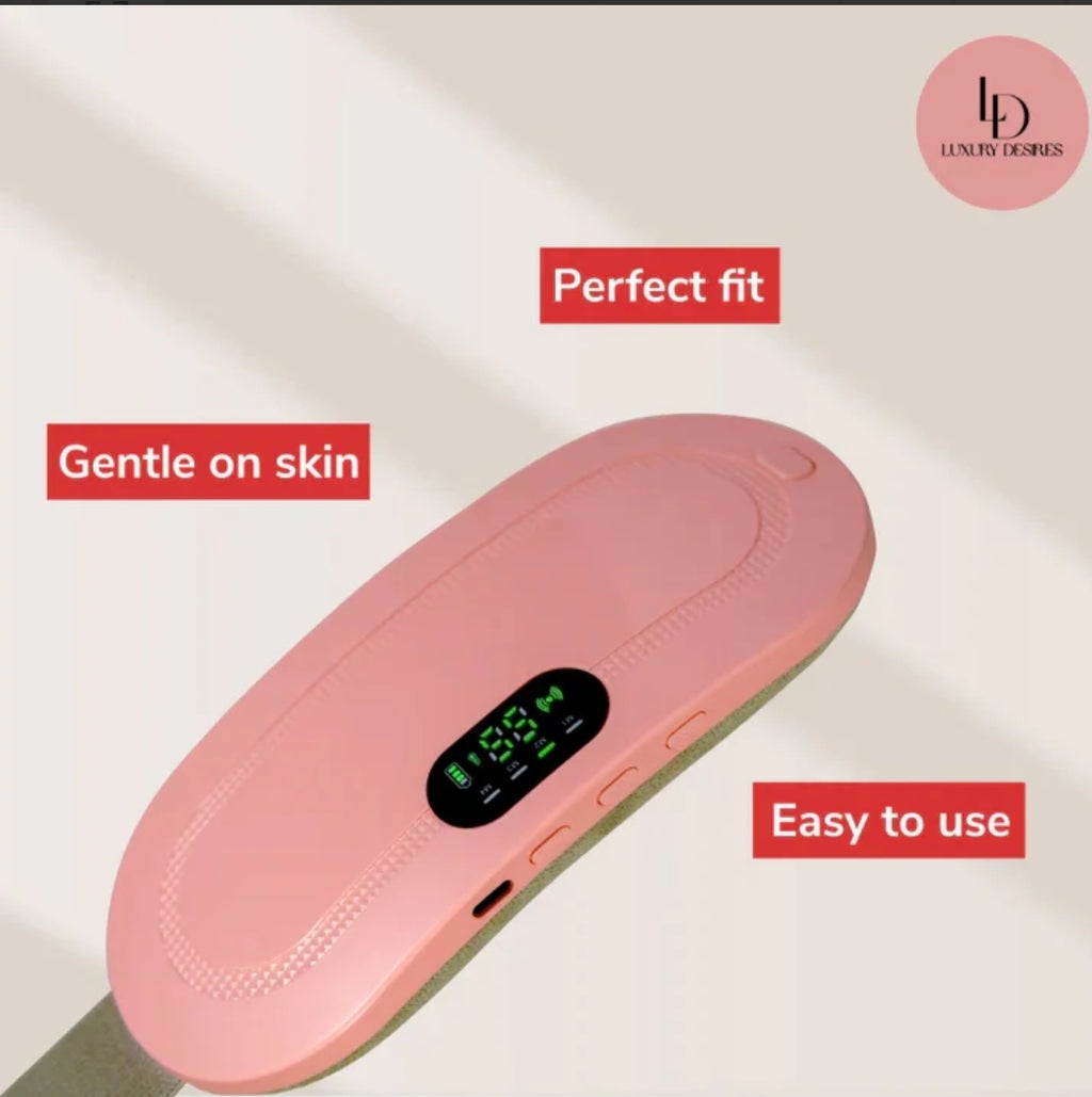 Period Cramp Relief Electric Heating Belt Massager | Luxury Desires